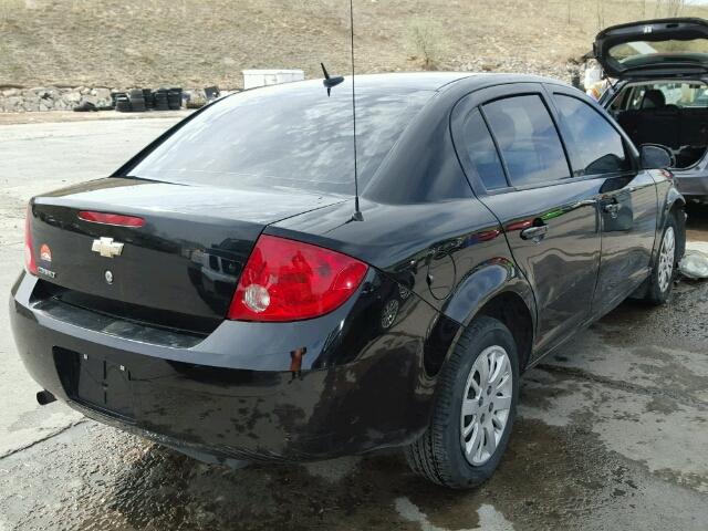 1G1AB5F55A7243156 - 2010 CHEVROLET COBALT LS BLACK photo 4