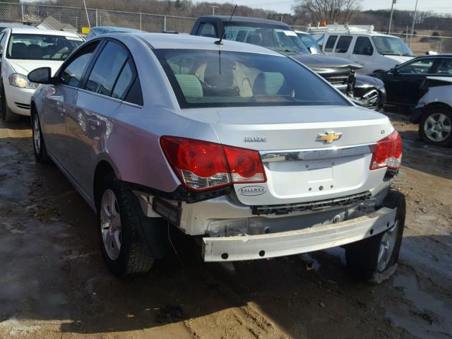 1G1PE5SC9C7233903 - 2012 CHEVROLET CRUZE LT SILVER photo 3