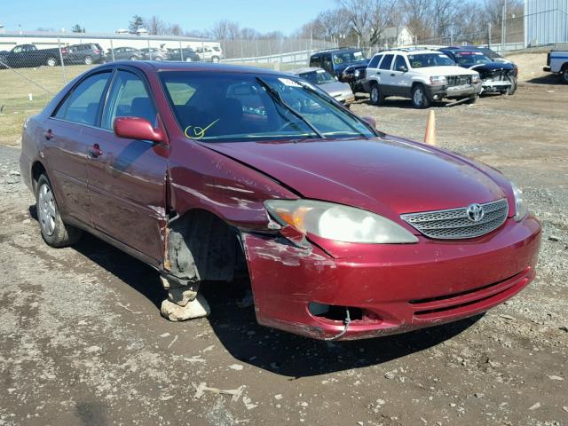 4T1BE32K14U356624 - 2004 TOYOTA CAMRY LE RED photo 1