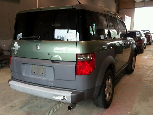 5J6YH18523L004307 - 2003 HONDA ELEMENT EX GREEN photo 4