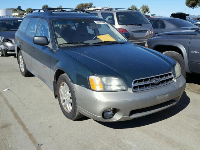 4S3BH665727655614 - 2002 SUBARU LEGACY OUT GREEN photo 1