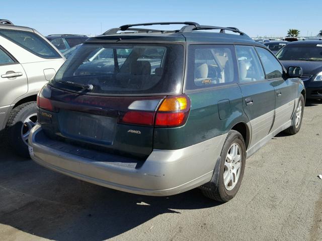 4S3BH665727655614 - 2002 SUBARU LEGACY OUT GREEN photo 4