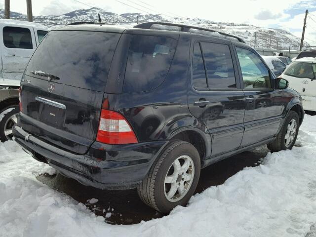 4JGAB75E23A412801 - 2003 MERCEDES-BENZ ML 500 BLACK photo 4