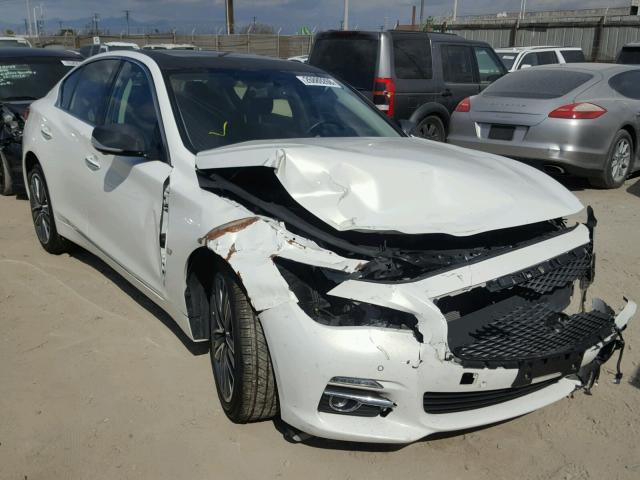 JN1BV7AR0EM683353 - 2014 INFINITI Q50 BASE Blanco foto 1