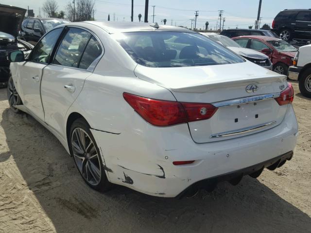 JN1BV7AR0EM683353 - 2014 INFINITI Q50 BASE Blanco foto 3
