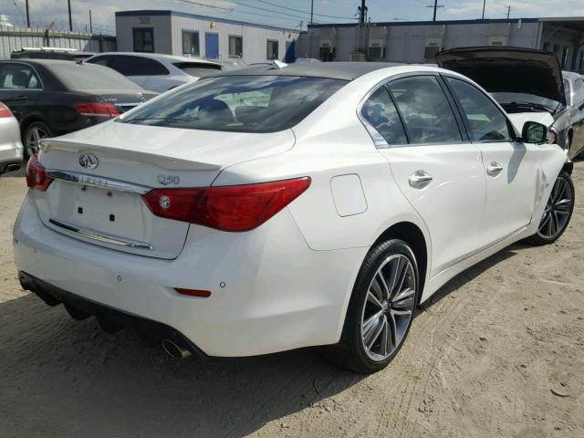 JN1BV7AR0EM683353 - 2014 INFINITI Q50 BASE Blanco foto 4