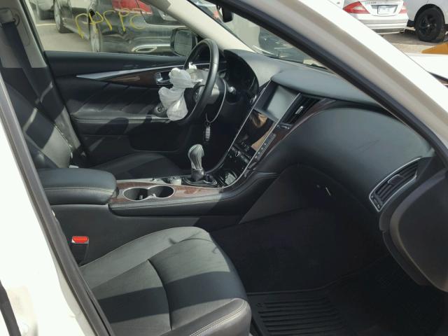 JN1BV7AR0EM683353 - 2014 INFINITI Q50 BASE Blanco foto 5