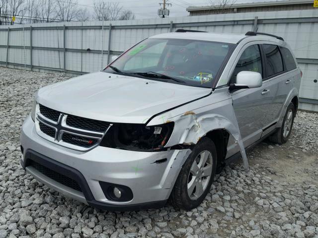 3C4PDCBG4CT282374 - 2012 DODGE JOURNEY SX SILVER photo 2