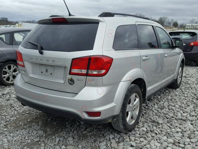 3C4PDCBG4CT282374 - 2012 DODGE JOURNEY SX SILVER photo 4