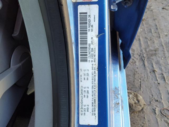 1C3LC46K57N554866 - 2007 CHRYSLER SEBRING BLUE photo 10