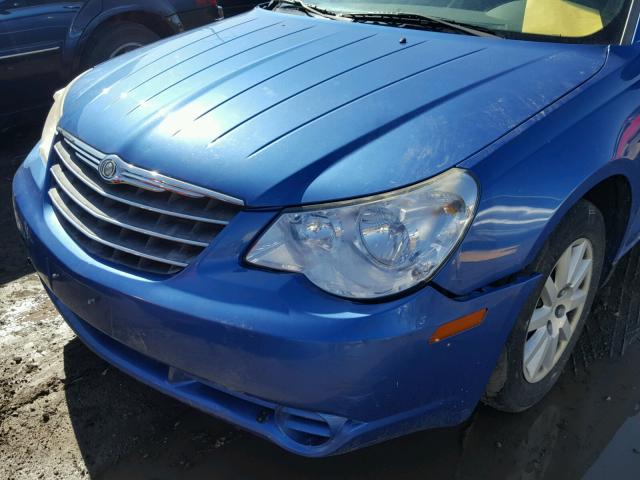 1C3LC46K57N554866 - 2007 CHRYSLER SEBRING BLUE photo 9