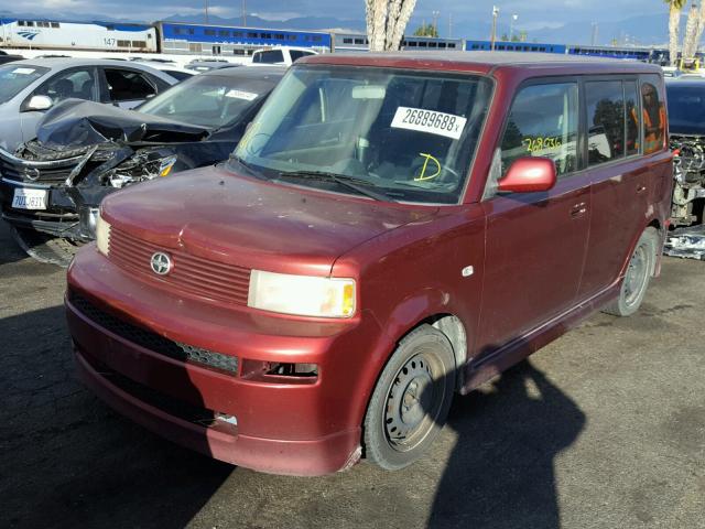 JTLKT324264064192 - 2006 TOYOTA SCION XB RED photo 2