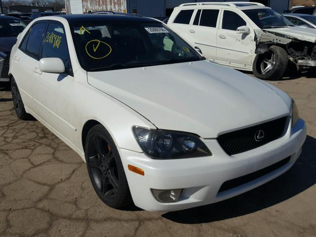 JTHBD192350098518 - 2005 LEXUS IS 300 WHITE photo 1