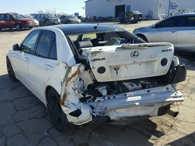 JTHBD192350098518 - 2005 LEXUS IS 300 WHITE photo 3