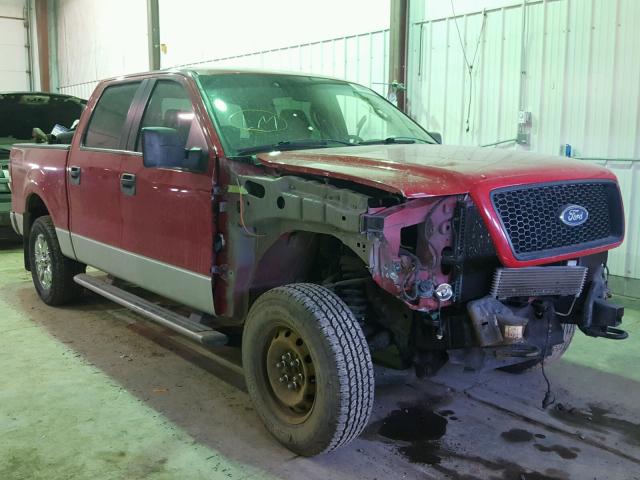 1FTPW14545FB36774 - 2005 FORD F150 SUPER RED photo 1