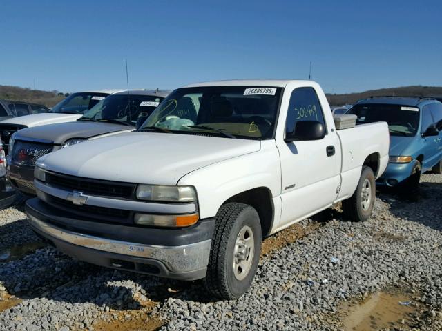 1GCEK14W4YZ173659 - 2000 CHEVROLET SILVERADO WHITE photo 2