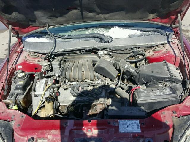 1FAFP53U53A119281 - 2003 FORD TAURUS SE RED photo 7