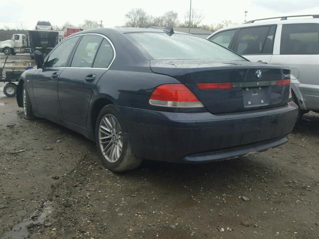 WBAGL63565DP74444 - 2005 BMW 745 I BLUE photo 3