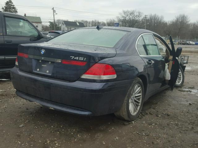 WBAGL63565DP74444 - 2005 BMW 745 I BLUE photo 4