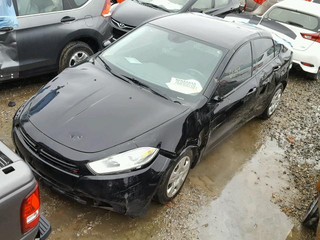 1C3CDFAH7DD297490 - 2013 DODGE DART SE BLACK photo 2