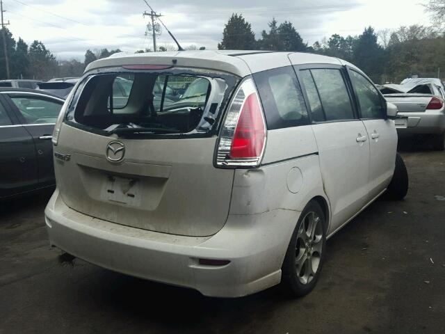 JM1CR2W38A0383610 - 2010 MAZDA 5 WHITE photo 4