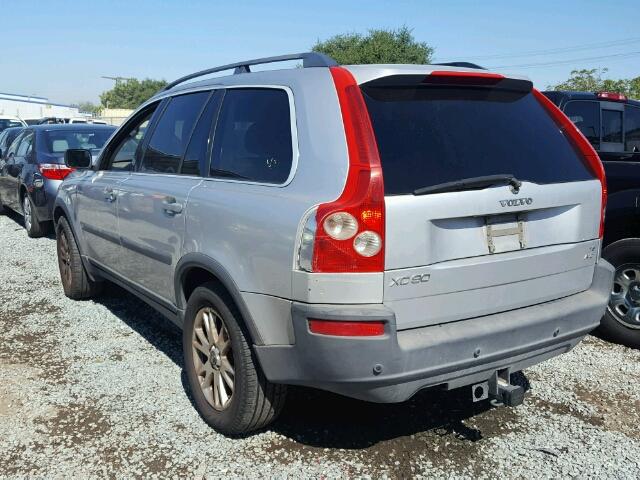 YV1CZ911551152690 - 2005 VOLVO XC90 T6 SILVER photo 3