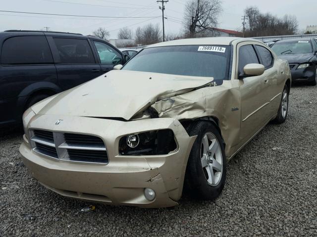 2B3CA3CV6AH165181 - 2010 DODGE CHARGER SX GOLD photo 2