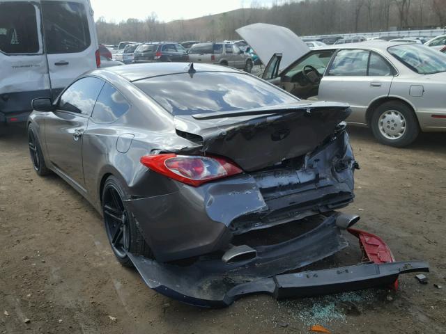 KMHHU6KH5AU042425 - 2010 HYUNDAI GENESIS CO SILVER photo 3