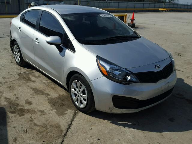 KNADM4A31D6134201 - 2013 KIA RIO LX SILVER photo 1