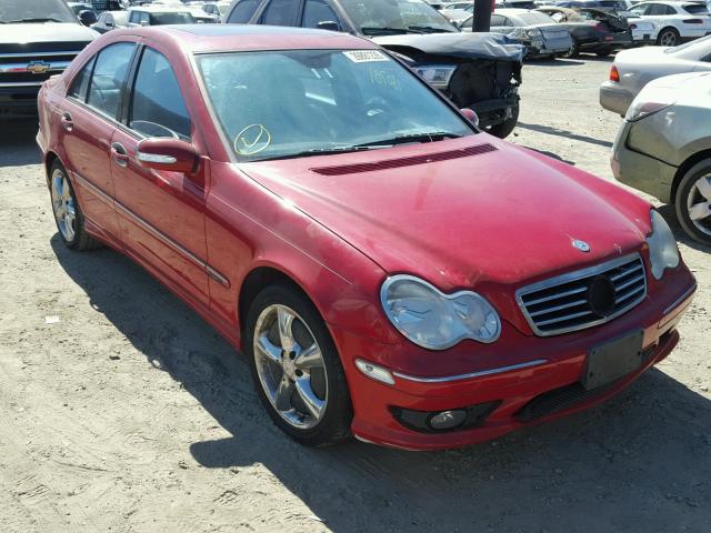 WDBRF52H26F833678 - 2006 MERCEDES-BENZ C GENERATI RED photo 1