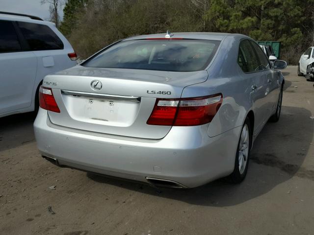 JTHBL46F095089019 - 2009 LEXUS LS 460 SILVER photo 4