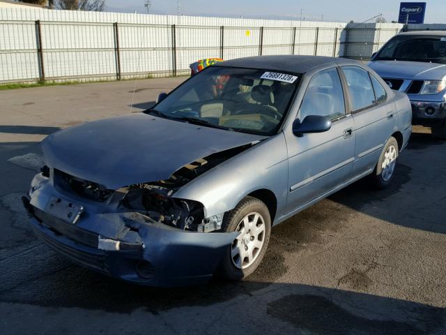 3N1CB51D01L482773 - 2001 NISSAN SENTRA XE BLUE photo 2