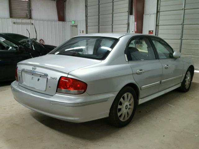 KMHWF35H04A066794 - 2004 HYUNDAI SONATA GLS SILVER photo 4