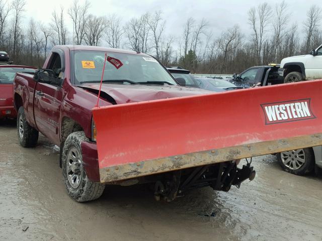 1GCEK14C67Z551663 - 2007 CHEVROLET SILVERADO RED photo 1