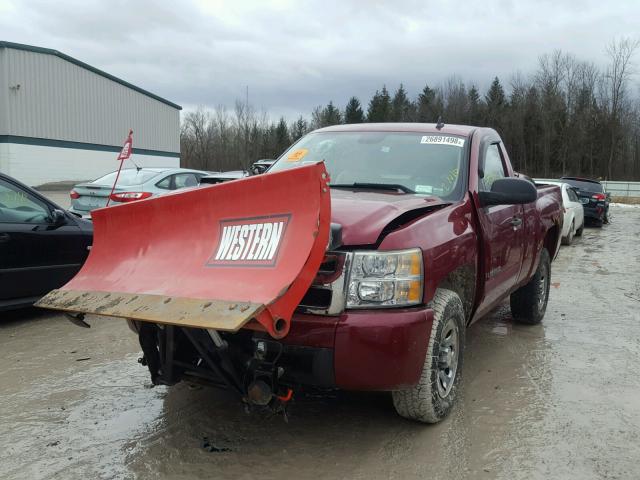 1GCEK14C67Z551663 - 2007 CHEVROLET SILVERADO RED photo 2