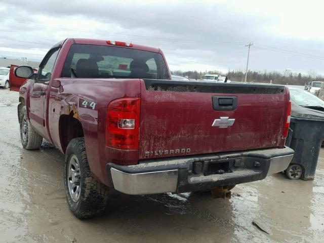 1GCEK14C67Z551663 - 2007 CHEVROLET SILVERADO RED photo 3