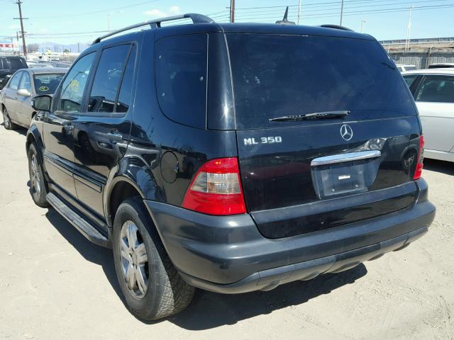 4JGAB57E65A523498 - 2005 MERCEDES-BENZ ML 350 BLACK photo 3