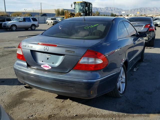 WDBTJ56J46F171619 - 2006 MERCEDES-BENZ CLK 350 BLUE photo 4