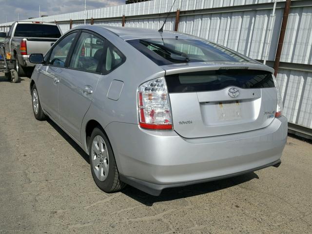 JTDKB20U167076294 - 2006 TOYOTA PRIUS SILVER photo 3