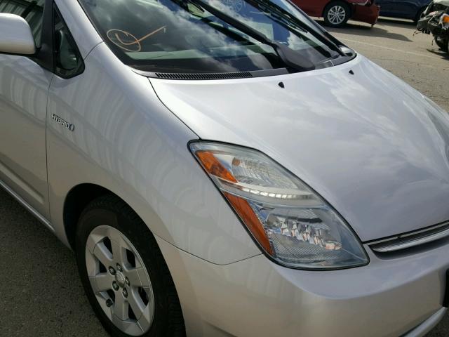 JTDKB20U167076294 - 2006 TOYOTA PRIUS SILVER photo 9