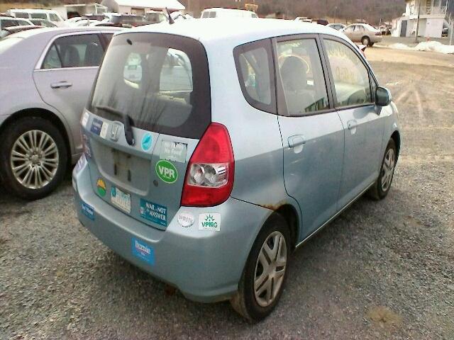 JHMGD38467S045081 - 2007 HONDA FIT BLUE photo 4