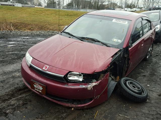 1G8AL52F14Z190526 - 2004 SATURN ION LEVEL MAROON photo 2