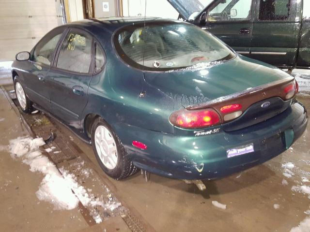 1FAFP53U0XG325496 - 1999 FORD TAURUS SE GREEN photo 3