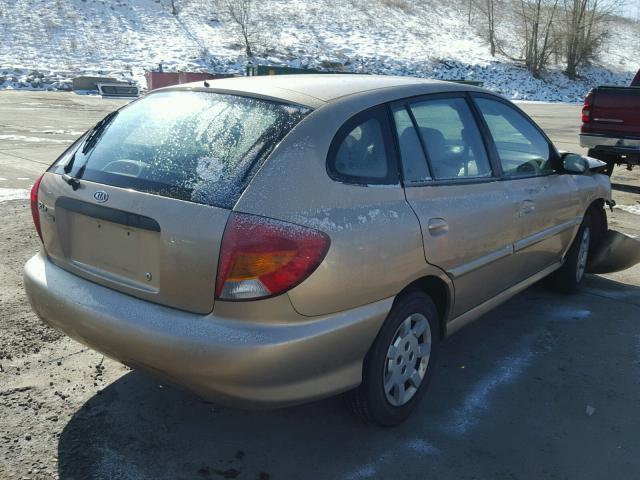 KNADC163026087430 - 2002 KIA RIO CINCO GOLD photo 4