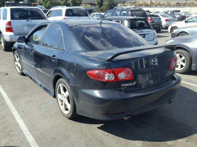 1YVHP80D855M49656 - 2005 MAZDA 6 S BLACK photo 3