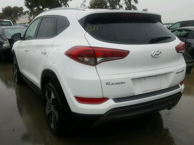 KM8J33A25GU201422 - 2016 HYUNDAI TUCSON LIM WHITE photo 3