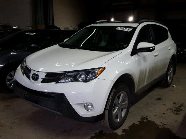 2T3RFREV9EW194271 - 2014 TOYOTA RAV4 XLE WHITE photo 2