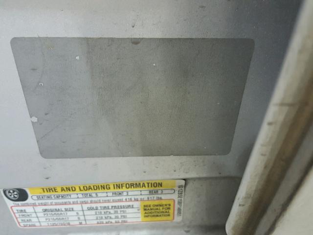 1G1ZB5E15BF149951 - 2011 CHEVROLET MALIBU LS 银色 照片 10