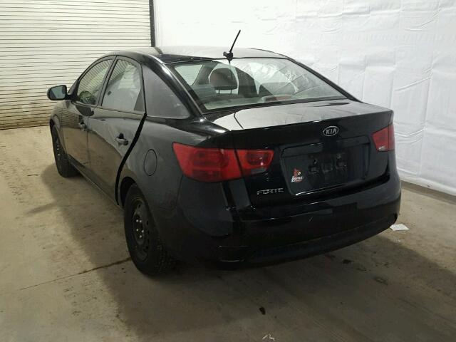 KNAFT4A27B5428014 - 2011 KIA FORTE LX BLACK photo 3