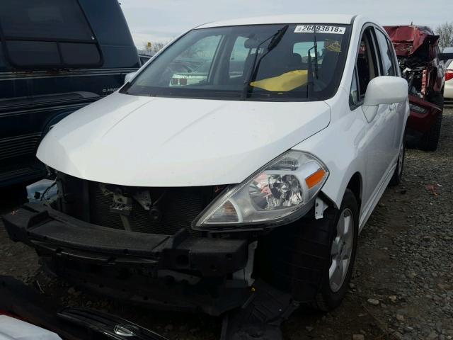 3N1BC1CP1AL438256 - 2010 NISSAN VERSA S WHITE photo 2